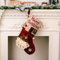 Cloth Christmas stocking sized for candy and small toys