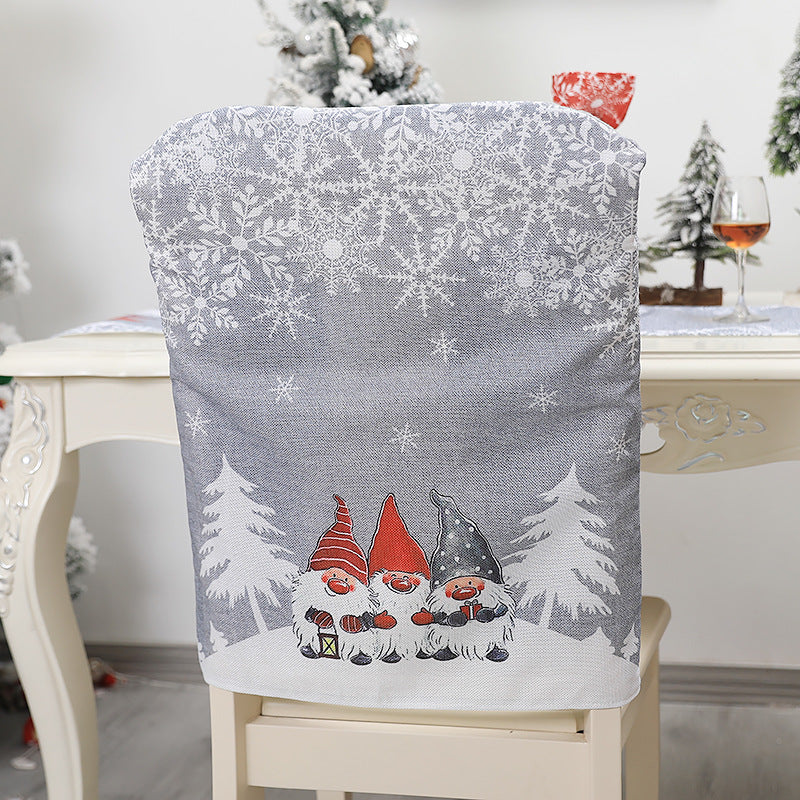 Soft cloth Christmas chair cover weighing about 2.4 ounces each