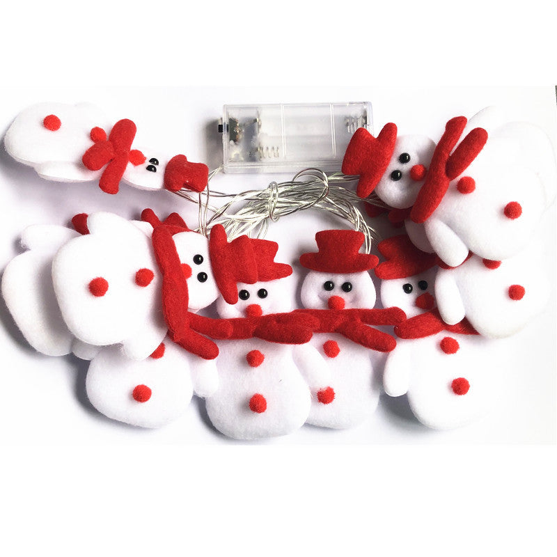 Deer design plush Christmas light garland from the same three design range