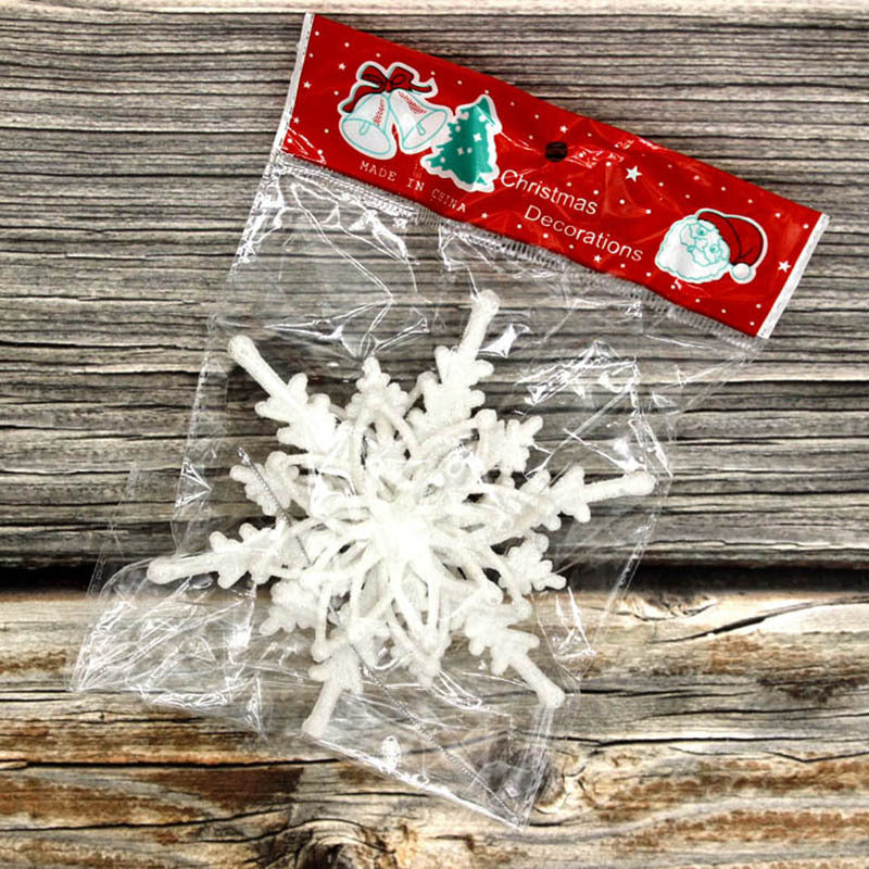 Raised three dimensional form of the white snowflake pendant