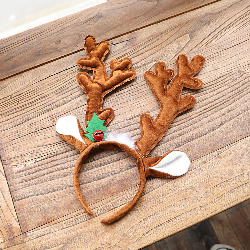 Coffee brown and dark brown antler headbands, the two shades offered