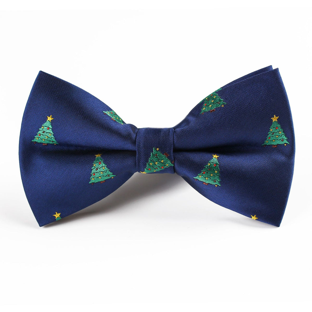 Flat head Christmas bow tie woven in polyester jacquard