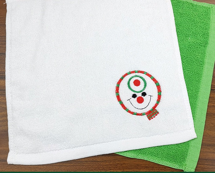 Third Christmas towel gift box design from the same range