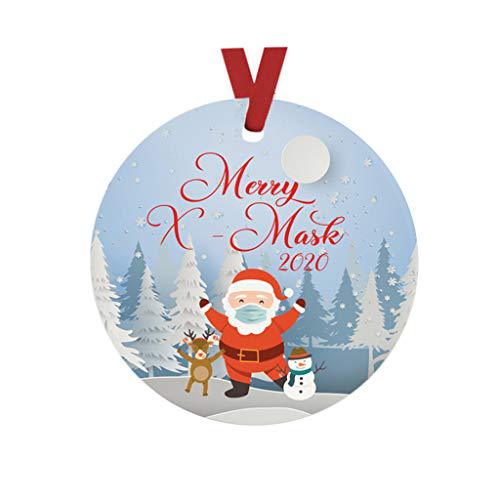 Christmas pendant style finished as a ready to hang tree ornament