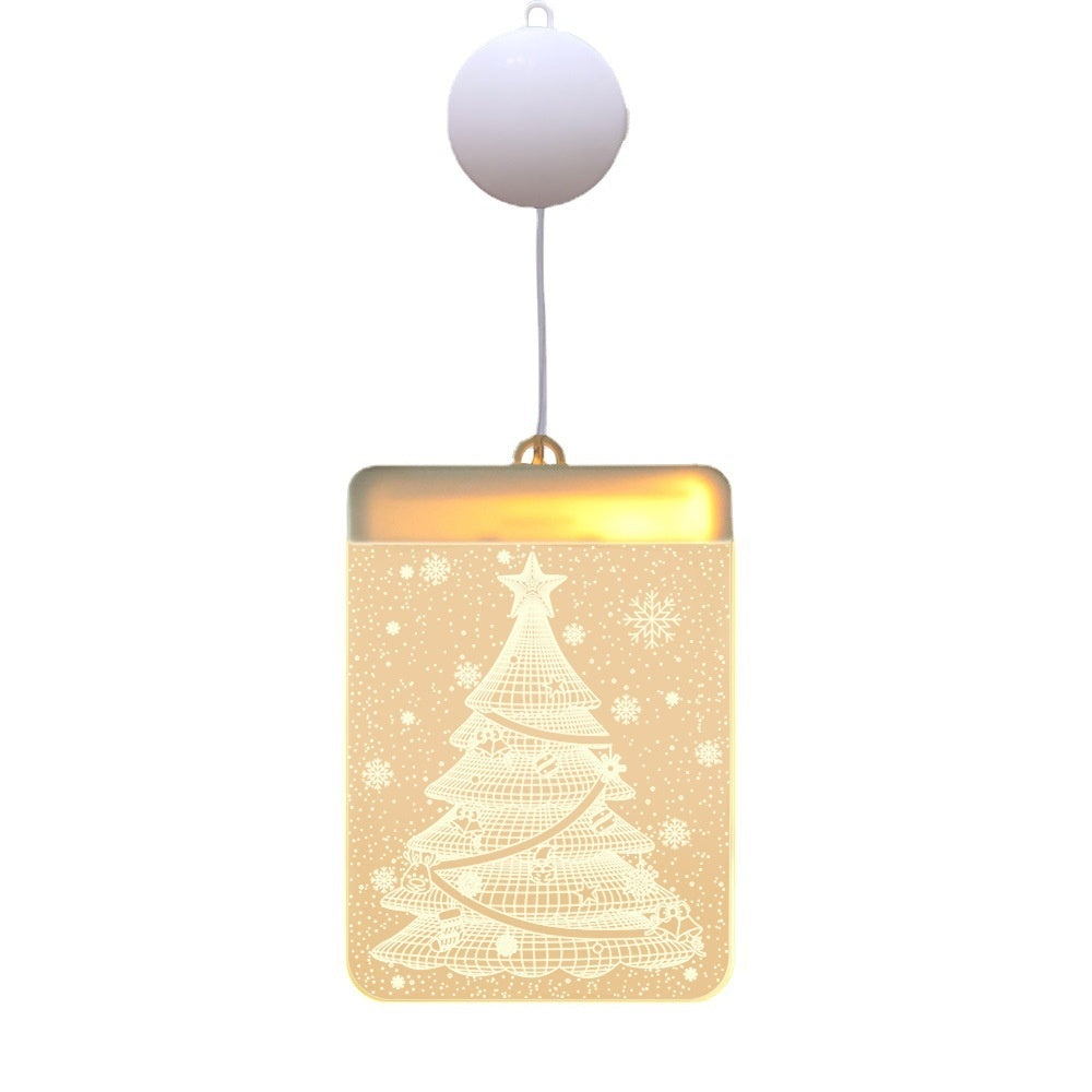 Seven Christmas designs offered for this hanging LED light panel