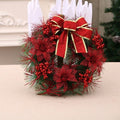 Christmas bauble garland that coils flat for storage between seasons
