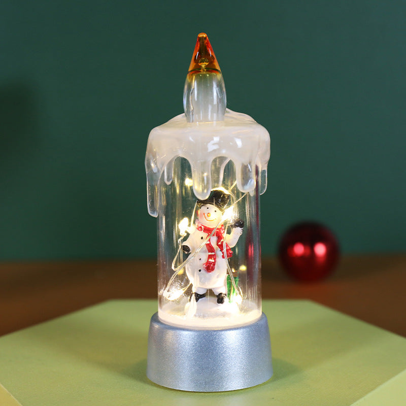 Christmas tree shaped light ornament molded in plastic