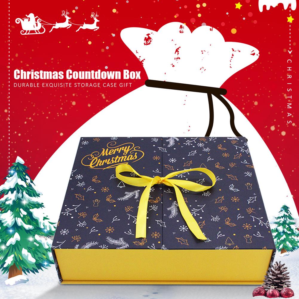 Christmas advent gift box that needs no folding or taping