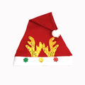 Reindeer Christmas hats at 15 and 13 inches, three styles offered
