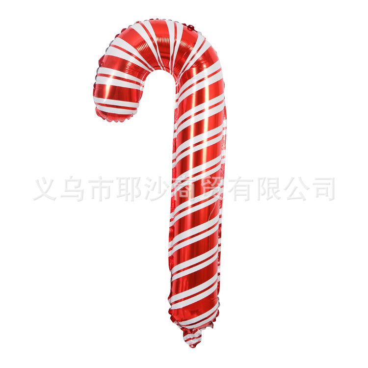 Small Santa Christmas foil balloon in printed aluminum film