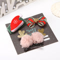 Santa design cloth Christmas decoration, 6.3 inches on each side