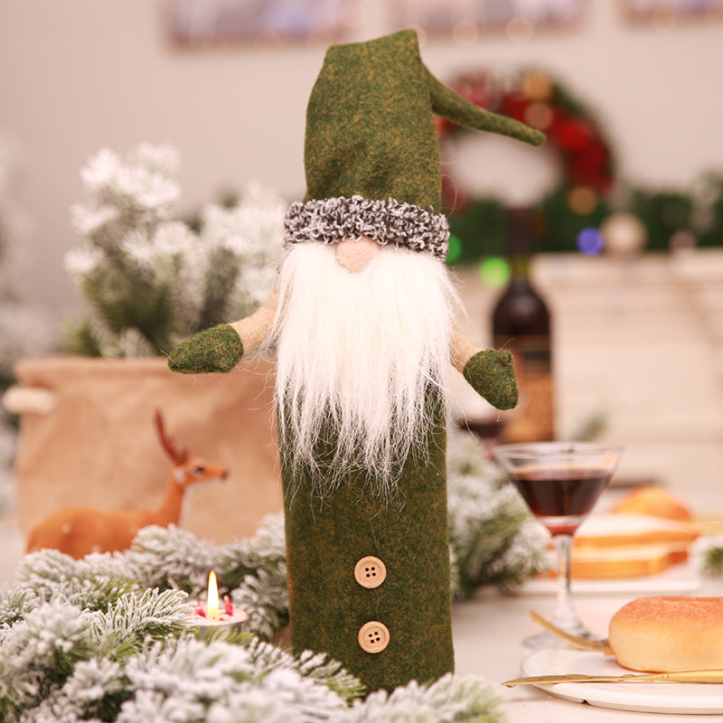 Lightweight Christmas bottle cover weighing about 1.5 ounces, one per order