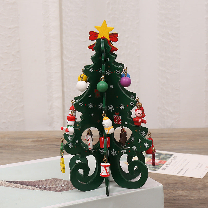Slim MDF ornament that sits close against a Christmas branch