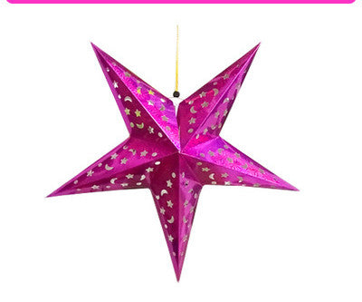 Blue five pointed Christmas star, available at 17.7 or 23.6 inches