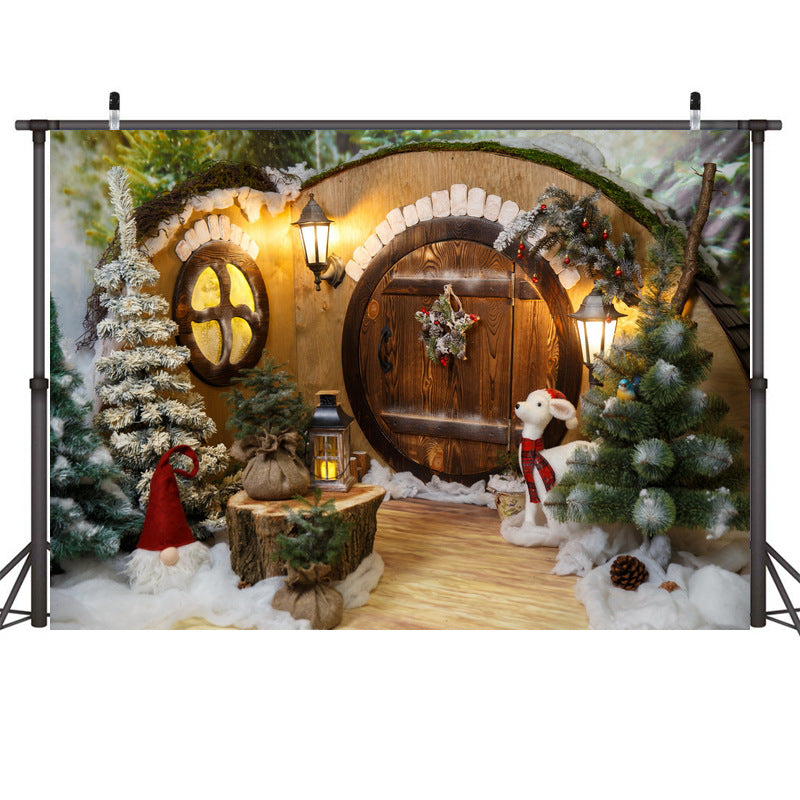 Lightweight Christmas photography backdrop weighing about 0.7 pounds