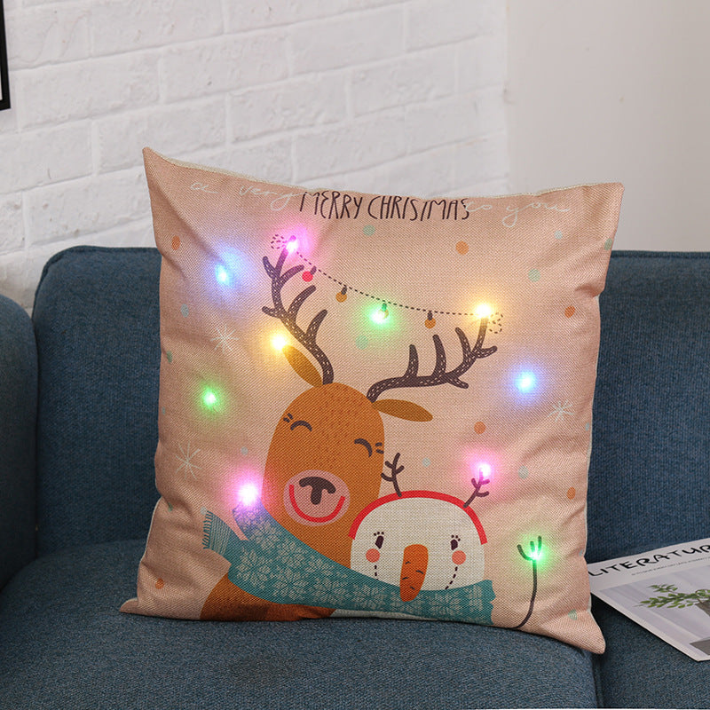Christmas pillow cover supplied without an inner cushion insert