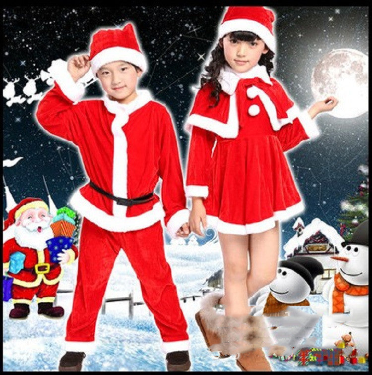 Golden velvet Christmas outfit, 99 percent cotton, sized by height