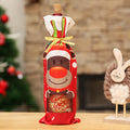 Cloth Christmas bottle cover also offered as a set of three covers