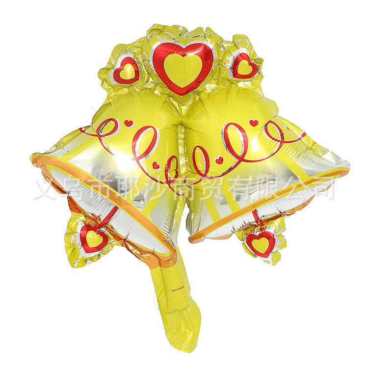 Moon Santa foil balloon measuring 21.3 by 22.8 inches