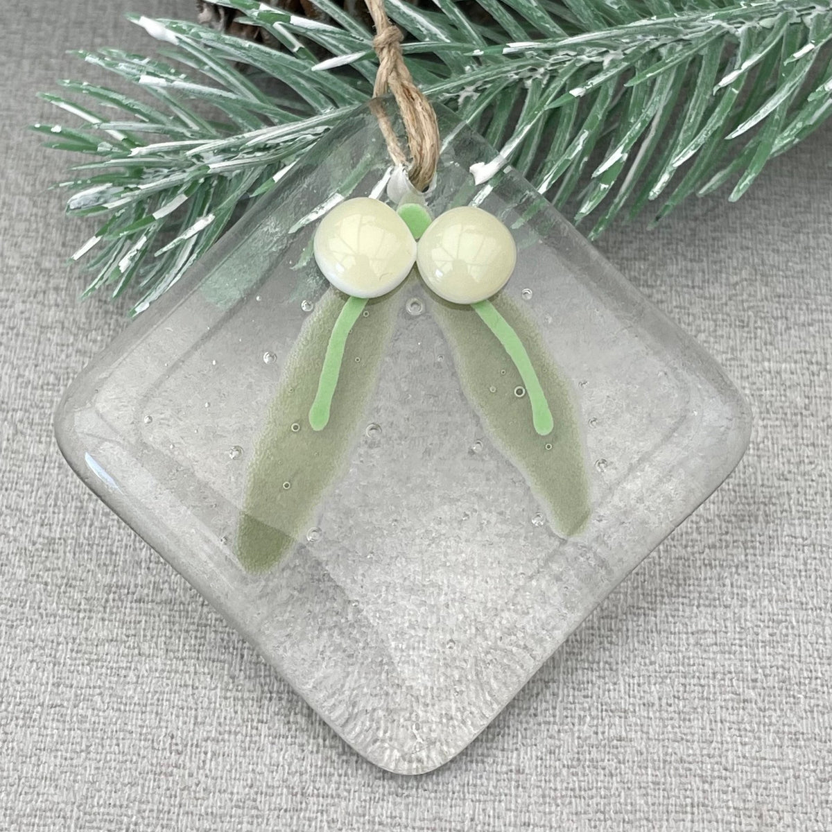 Fourth glass pendant design, 2 inches across, sold as one pendant