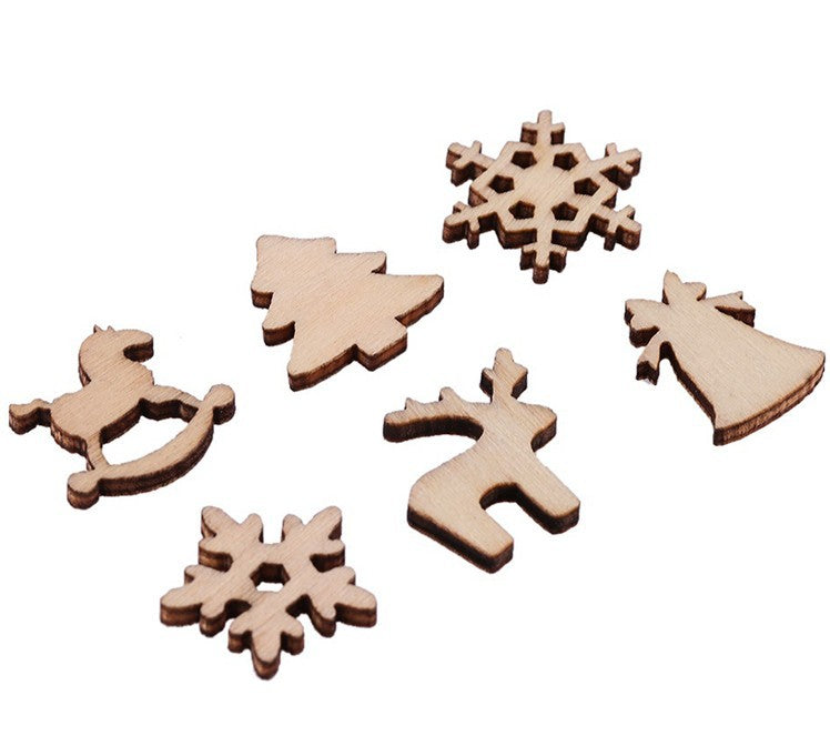 Openwork plywood Christmas ornament with cut-through detail for hanging