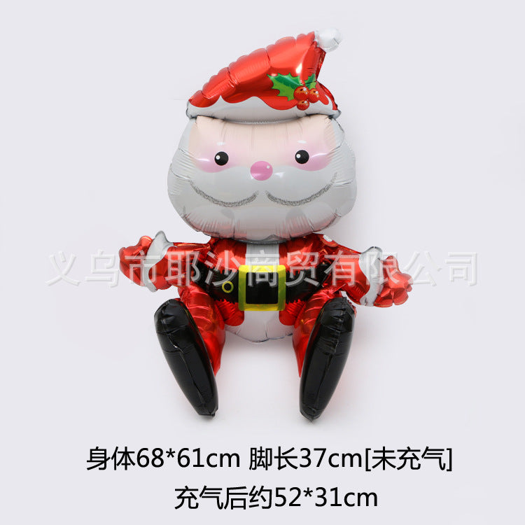 Christmas boy foil balloon measuring 38.6 by 23.6 inches