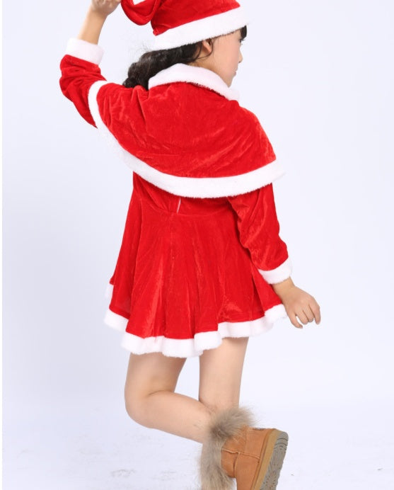 Golden velvet fabric, 99 percent cotton, used for the Christmas outfit