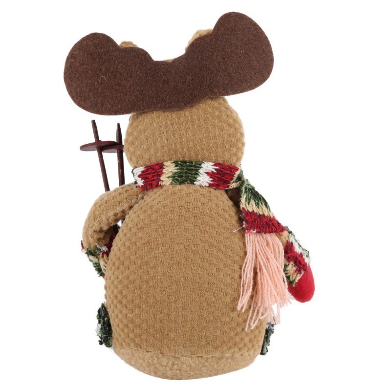 Red flannel Santa figurine, one of three characters in this range