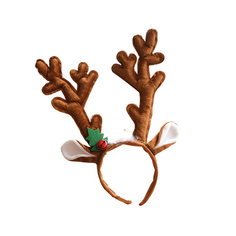 Cloth covering wrapped around the frame of the antler headband