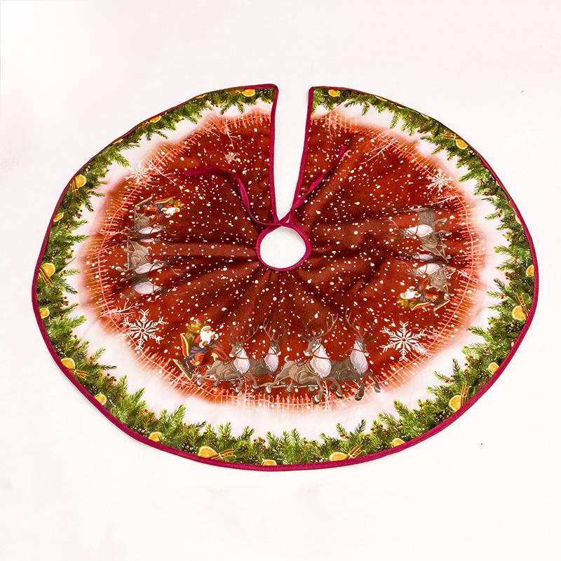 Christmas tree base cover offered in red, white, gray, green, blue or red and white