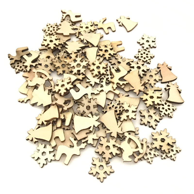 Wooden Christmas ornament slices sold in packs of 50, 100 or 1000