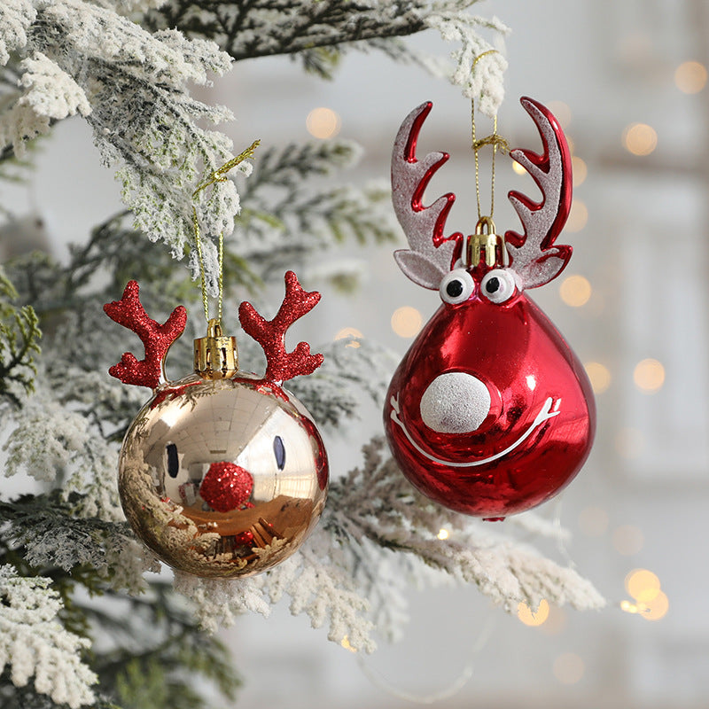 Five deer and reindeer finishes offered in red, champagne and gold