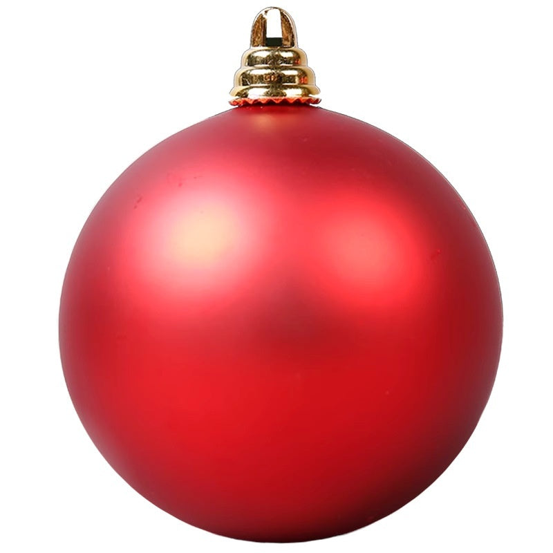 Matte 1.6 inch Christmas baubles in molded electroplated plastic