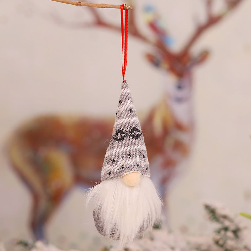 Christmas gnome pendant measuring 6.3 by 2.4 inches, one per order