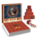 Printed nativity artwork on the paper advent calendar countdown puzzle