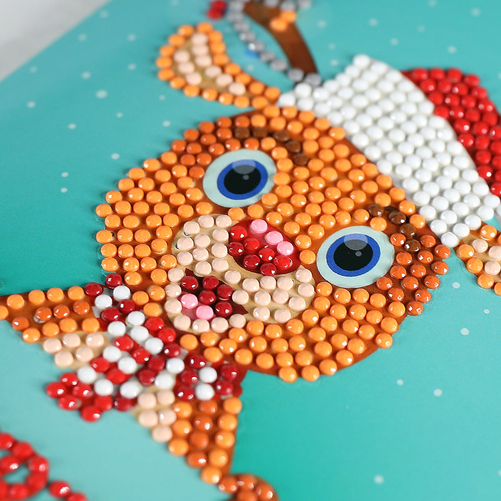 Festive greeting card design from the eight design diamond painting range