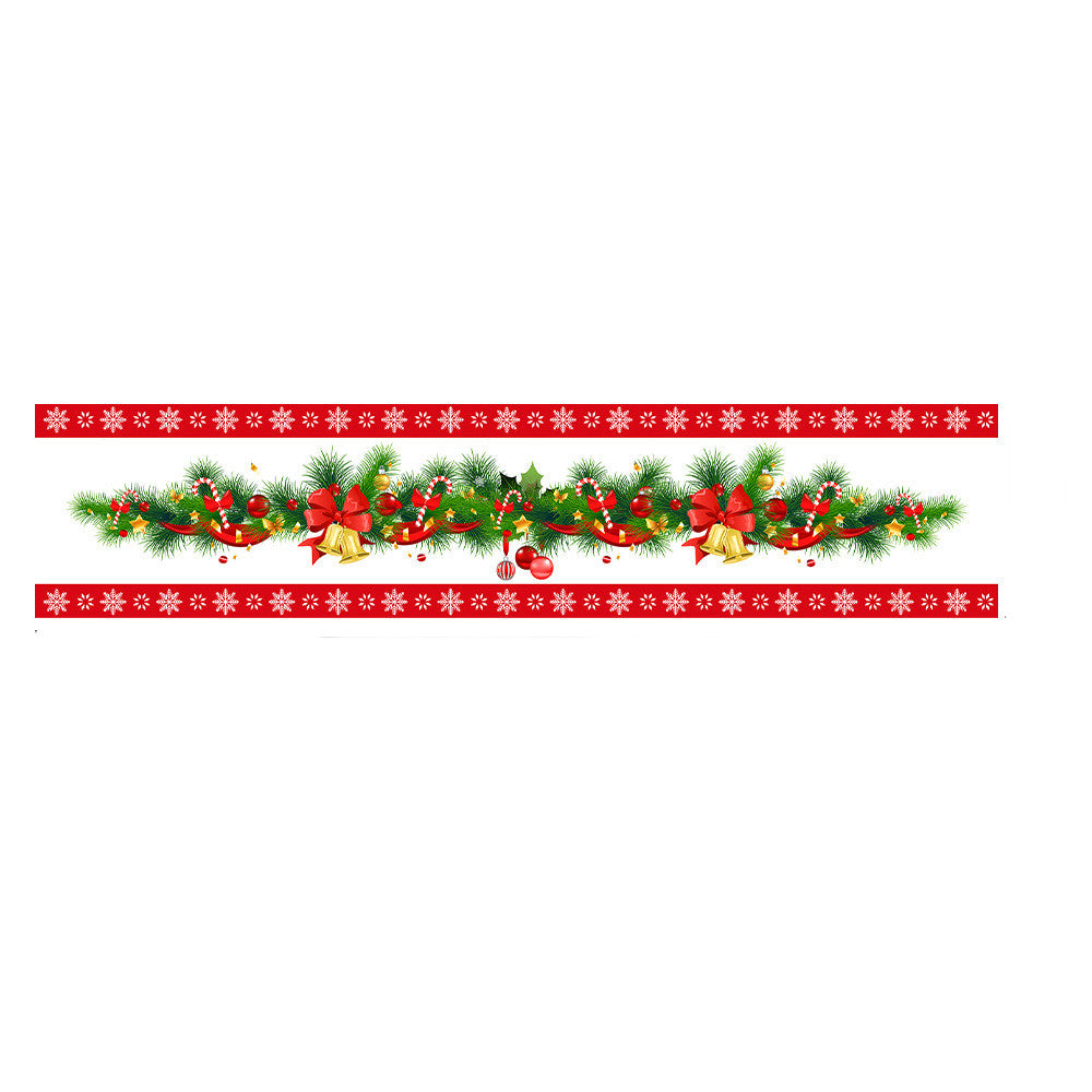 Printed Christmas table runner design, one of six patterns offered