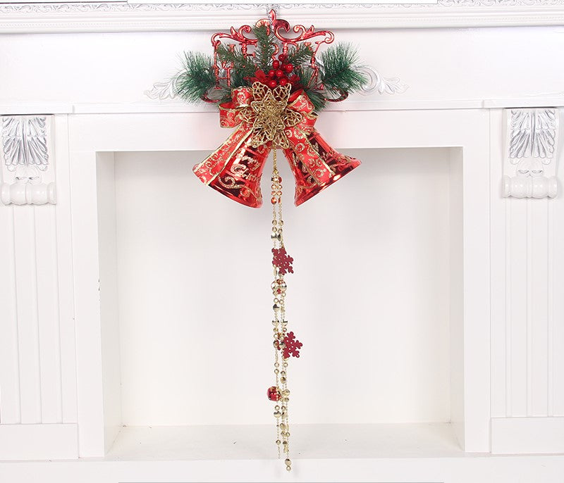 Bell H design, one of eleven paper Christmas bell options