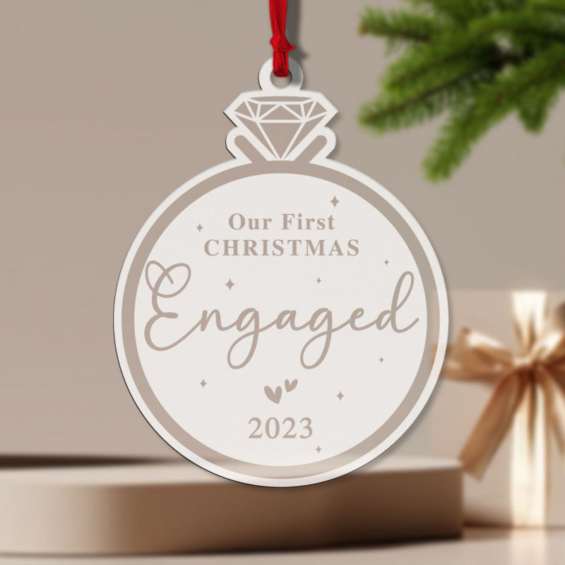 Christmas tree ornament in acrylic from a range of thirty four designs