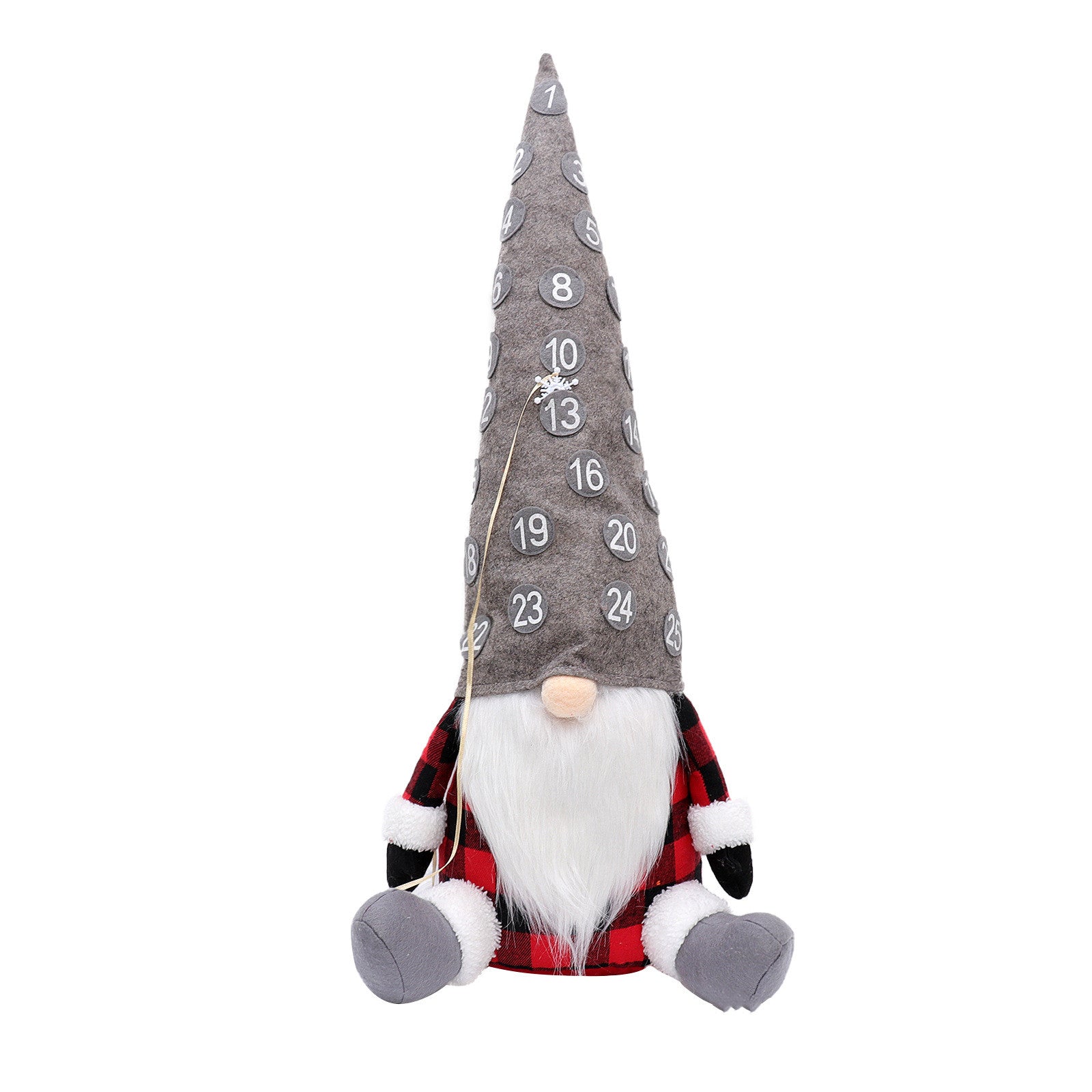 Soft cloth Christmas countdown figure, one doll per order