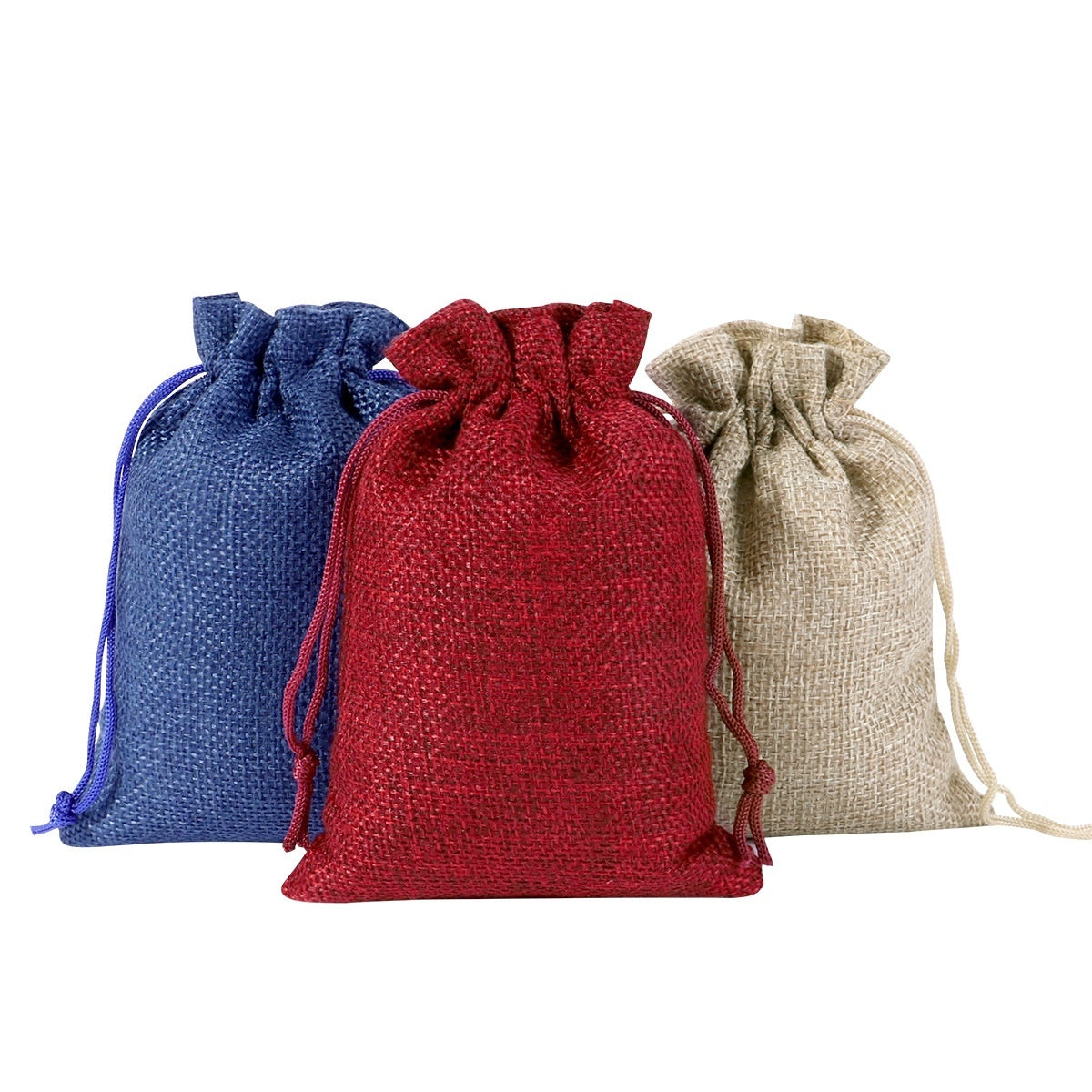 Twenty four linen Christmas gift bags with their numbered labels