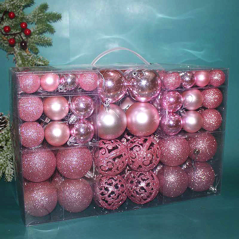 Peacock green Christmas ball ornaments for hanging on a tree