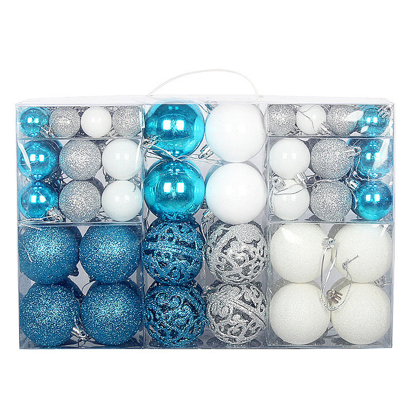 Navy blue baubles in the same 1.2 to 2.4 inch size range