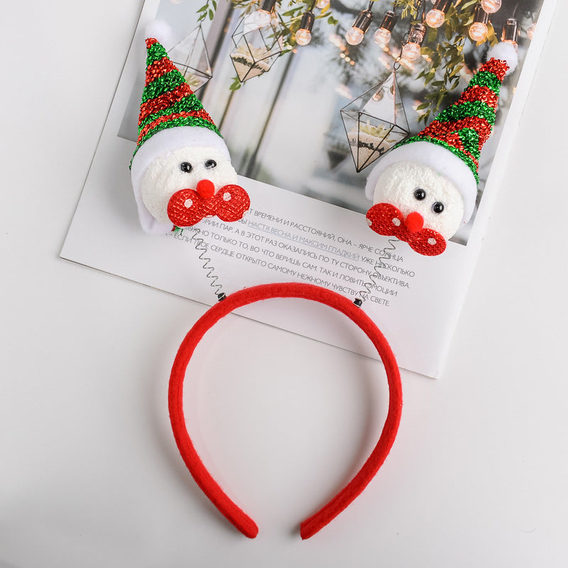 Soft fabric Christmas antler headband, hand finished, one supplied per order