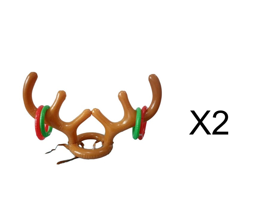 Head ring on the inflatable antler headband, 6.7 inches across
