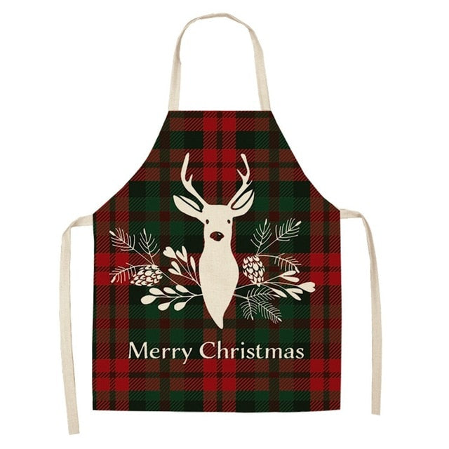 Final Christmas apron style in the seventeen design linen range