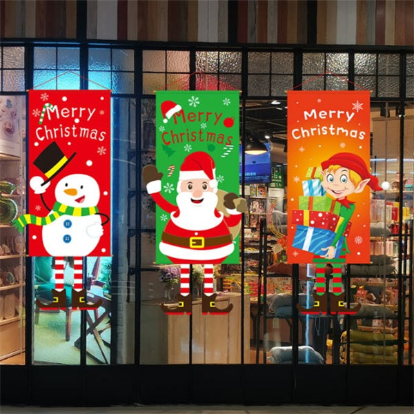 Santa design Christmas window banner from the thirteen style range