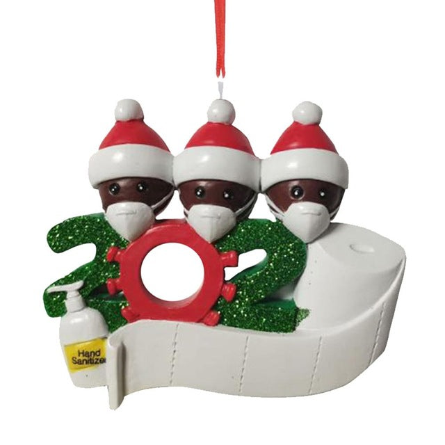 Family of six Christmas tree pendant from the seven head range