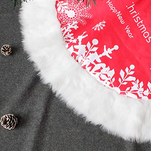Full size Christmas tree skirt, 48 inches in diameter
