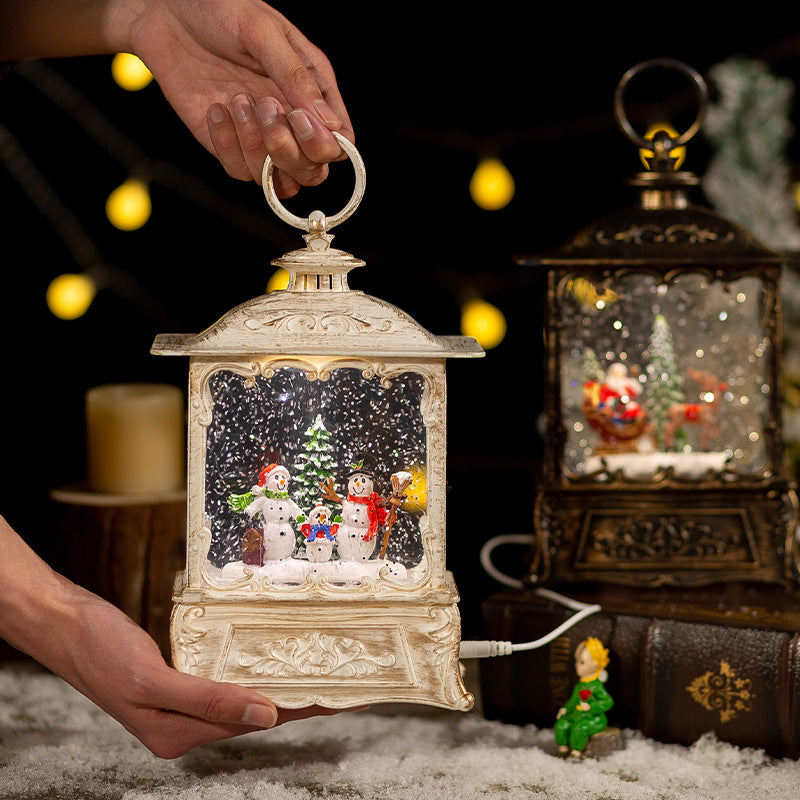 Music box standing 8.7 inches tall and 5.9 inches wide